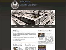 Tablet Screenshot of lancasterlockshow.com